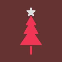 icône de vecteur d'arbre de Noël