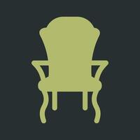 chaise ii vecteur icône