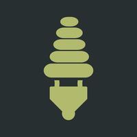 icône de vecteur d'ampoule à économie d'énergie