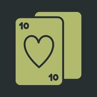 jeu de cartes vecteur icône