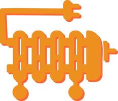 icône de vecteur de chauffage à l'huile