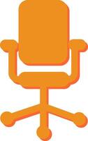 Bureau chaise ii vecteur icône