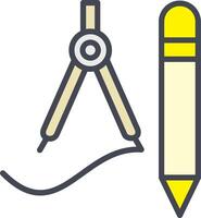 icône de vecteur d'outils de dessin