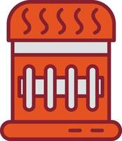 icône de vecteur de chauffage au gaz