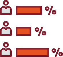 icône de vecteur de résultat de vote