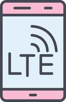 lte vecteur icône