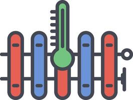 icône de vecteur de radiateur