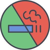 icône de vecteur de signe non fumeur