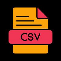 icône de vecteur csv