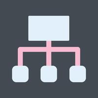 icône de vecteur d'organigramme