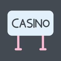 icône de vecteur de signe de casino