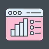 icône de vecteur d'analyse web