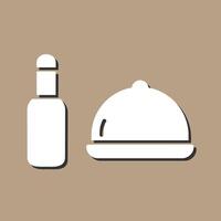 icône de vecteur de nourriture et de bière