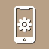 icône de vecteur de développement d'application mobile