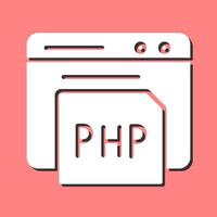 icône de vecteur php