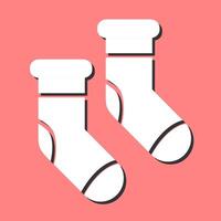 icône de vecteur de chaussettes d'hiver