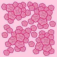 Rose sans couture modèle. vecteur illustration de rose des roses sur rose Contexte.