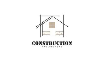 Accueil construire illustration symbole logo conception vecteur