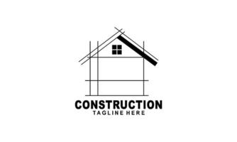 Accueil construire illustration symbole logo conception vecteur