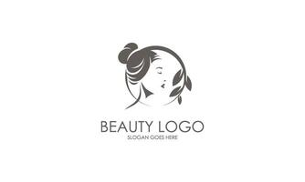 beauté féminin femme logo modèle vecteur