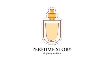 classique parfum or bouteille illustration. charme fragrance isolé icône vecteur