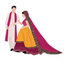 Sud Indien la mariée vecteur