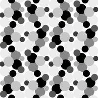 sans couture vecteur modèle avec noir et blanc polka points dans un inhabituel à motifs interprétation
