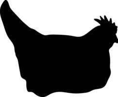 poulet vecteur ou silhouette