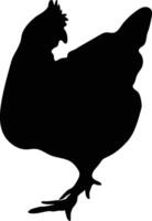 poulet vecteur ou silhouette