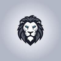 logo Lion cyberpunk conception icône vecteur