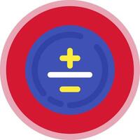 mathématique symbole plat multi cercle icône vecteur