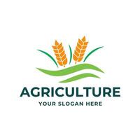 agriculture logo. ferme concept logo conception vecteur sur blanc Contexte