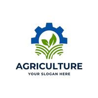 agriculture logo. ferme concept logo conception vecteur sur blanc Contexte