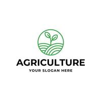 agriculture logo. ferme concept logo conception vecteur sur blanc Contexte