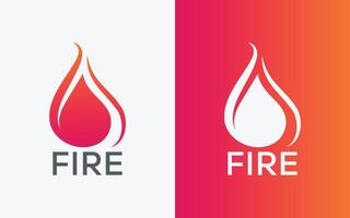 minimaliste Feu flamme vecteur logo. moderne coloré feu vecteur logo. abstrait coloré Feu logo