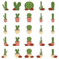 illustration de cactus pack vecteur