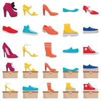 illustration de des chaussures pack vecteur