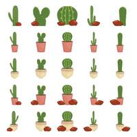 illustration de cactus pack vecteur