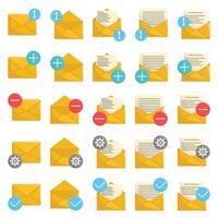 illustration de email pack vecteur