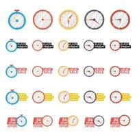 illustration de l'horloge pack vecteur