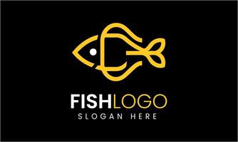 ai généré poisson restaurant nourriture logo conception vecteur icône modèle