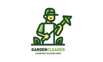 ai généré jardin entretien un service vecteur logo conception