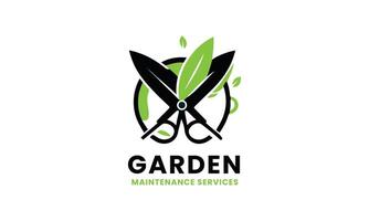 ai généré jardin entretien un service vecteur logo conception