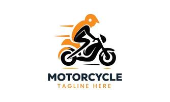 ai généré moto moto icône vecteur logo conception minimaliste modèle