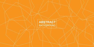 moderne abstrait polygonal ligne sans couture brutalisme Orange Contexte conception vecteur