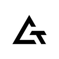 Triangle en forme de moderne unique lettre ct ou tc Créatif monogramme logo inspiration vecteur