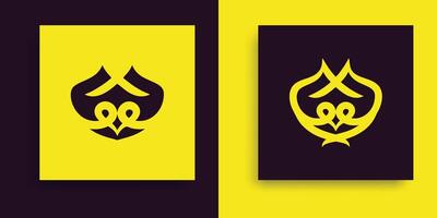 deux noir et Jaune logo de une noir et Jaune oiseau vecteur