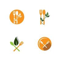 logo des aliments sains vecteur