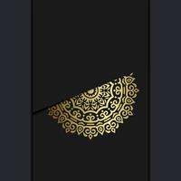 abstrait de luxe mandala or arabesque style oriental vecteur