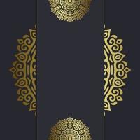 abstrait de luxe mandala or arabesque style oriental vecteur